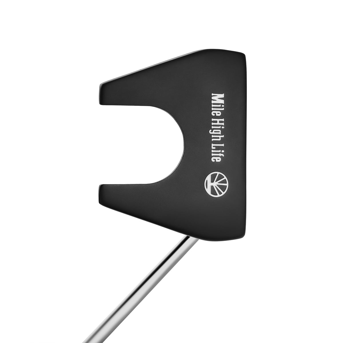 Right-Handed Matte Black Golf Putter with Aim Line & Grip Z1440