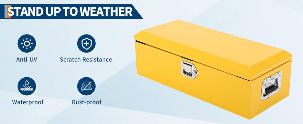 30 Inch Low-Profile Steel Truck Bed Tool Box with Lock & Key C779071