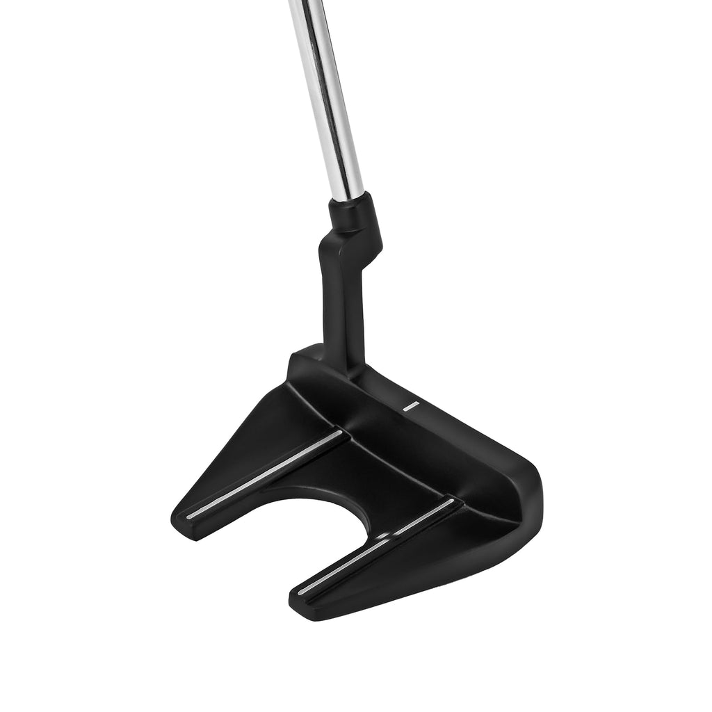 Right-Handed Matte Black Golf Putter with Aim Line & Grip Z1440