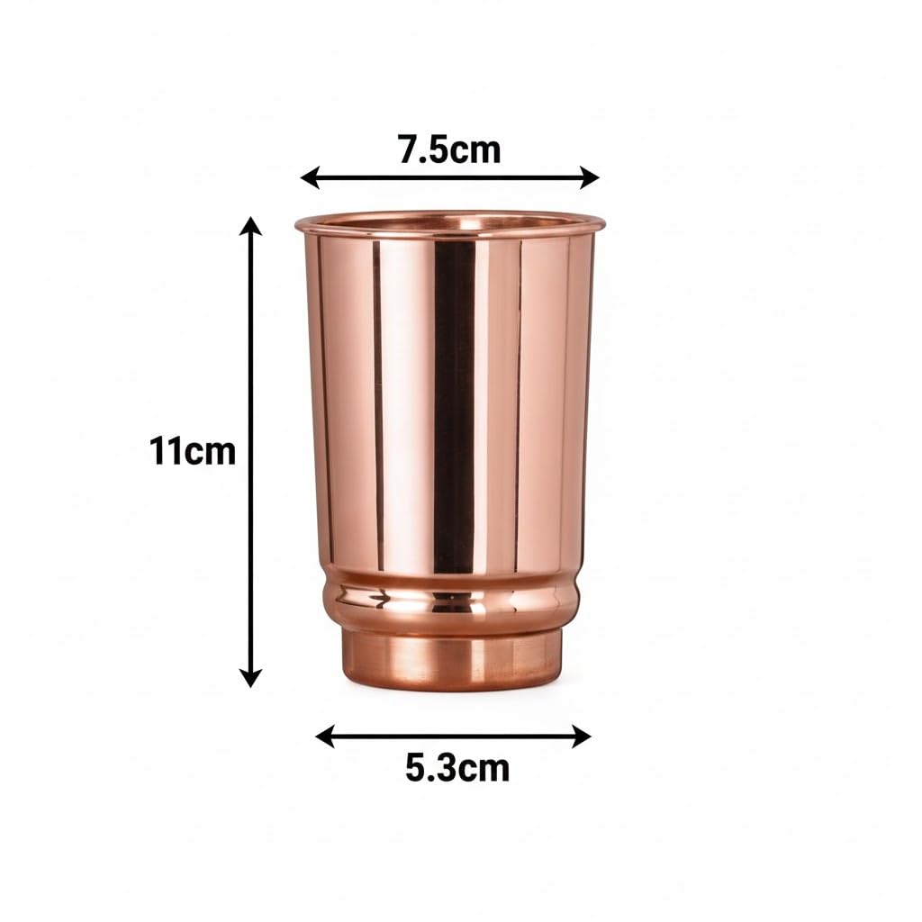 Pure Copper Cups Set of 2, 11.8 oz M232