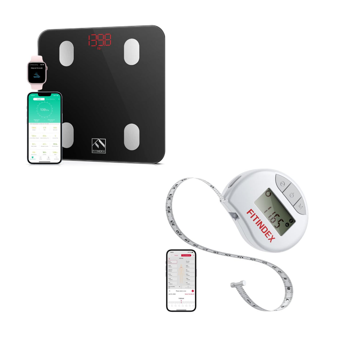 Digital Scale and Body Tape Measure W755996