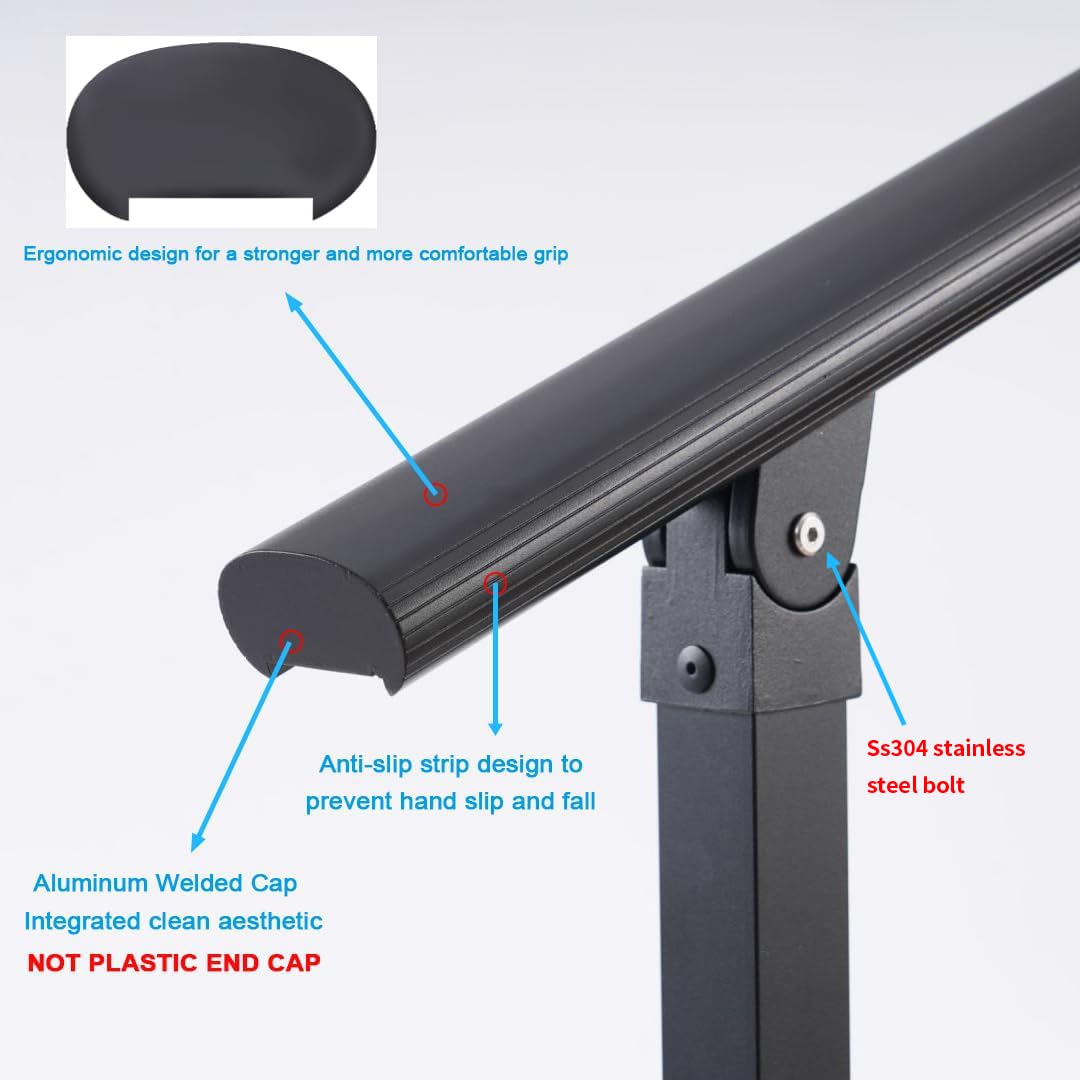1 Step Aluminum Alloy Handrail B29187
