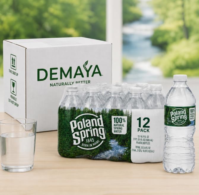 100% Natural Spring Water 16.9 Fl Oz 12 Pack O80635