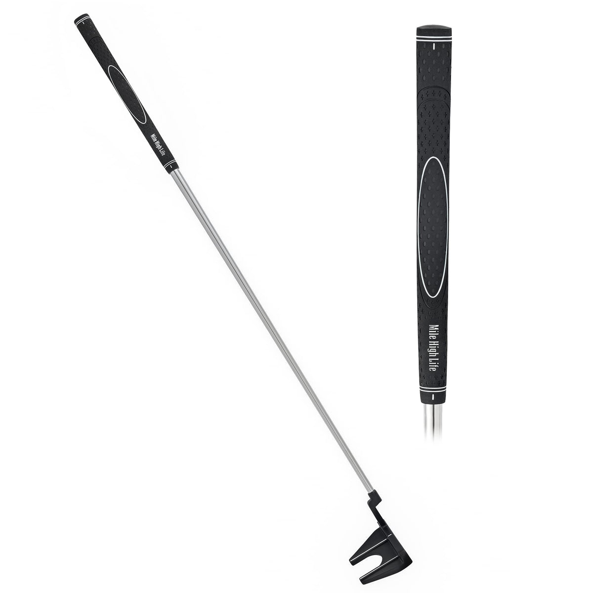 Right-Handed Matte Black Golf Putter with Aim Line & Grip Z1440
