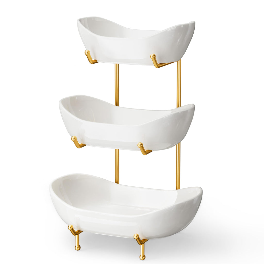 Ceramic 3 Tier Fruit Bowl B90258
