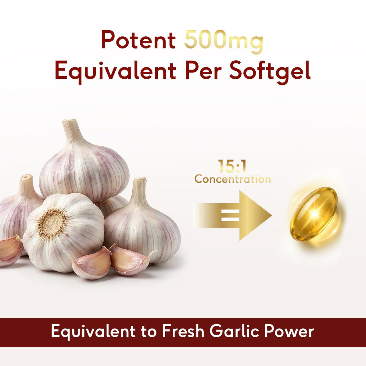 Odorless Aged Garlic Extract 500mg Softgels 300 Count S1543