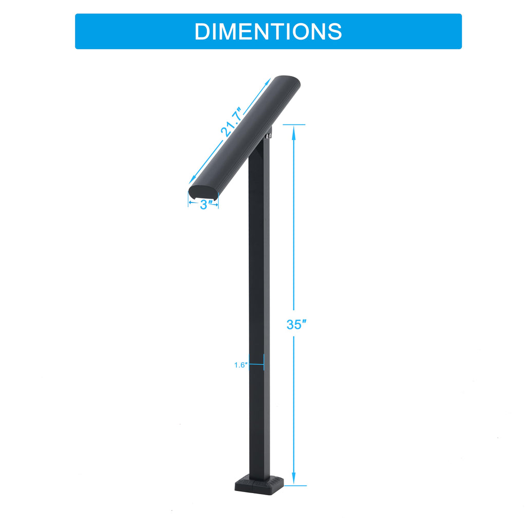 1 Step Aluminum Alloy Handrail B29187