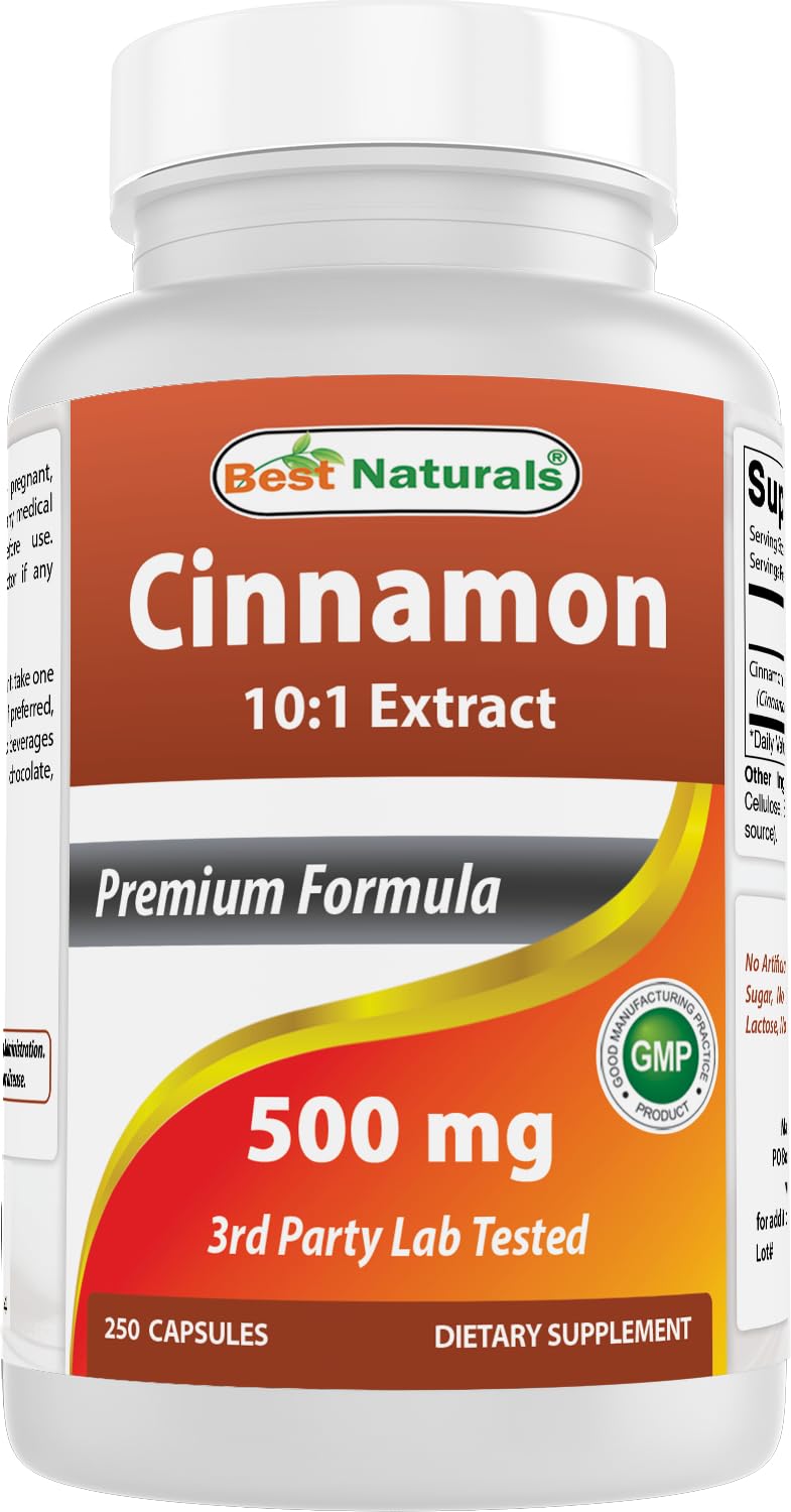 Cinnamon 500 mg 250 Capsules W2752