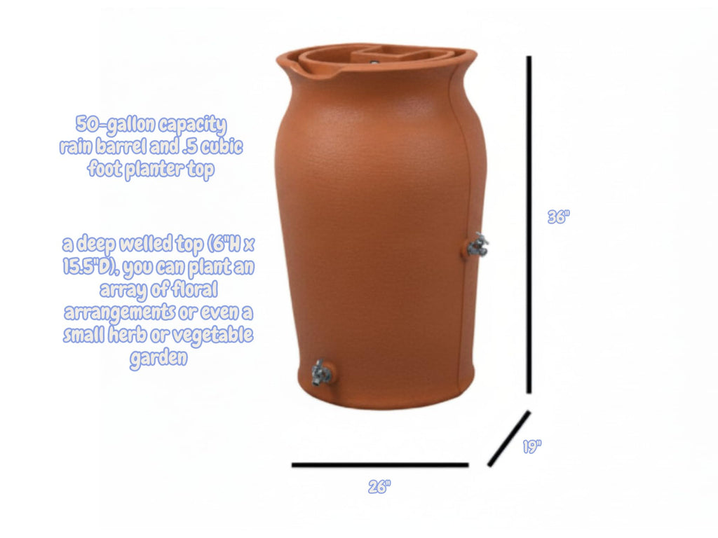 Terracotta 50-Gallon Rain Saver T125416