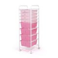 8 Drawer Rolling Storage Cart with Wheels V223