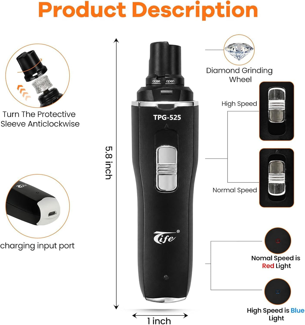 Rechargeable Electric Pet Nail Grinder F7836