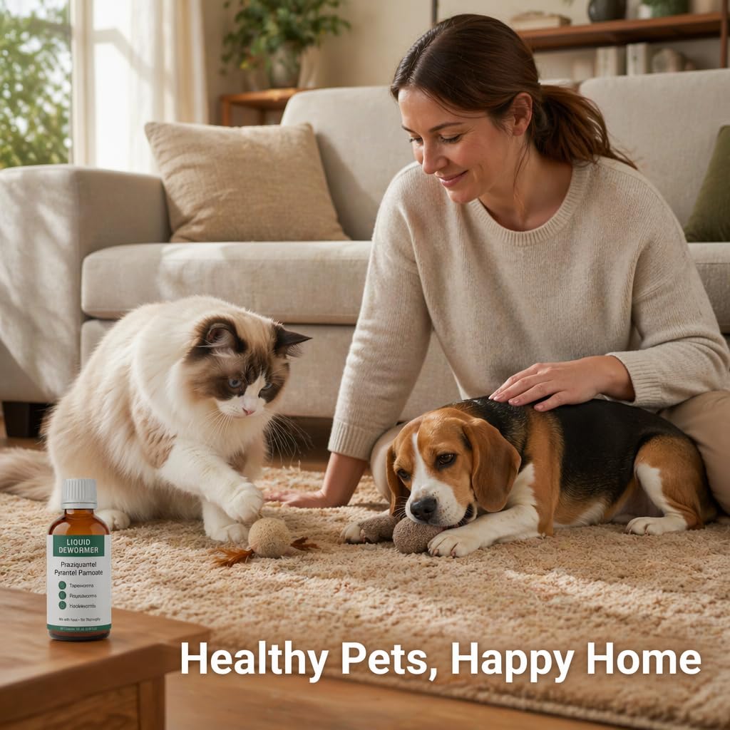Liquid Dewormer, Praziquantel & Pyrantel Pamoate, 3.38 fl oz Y279