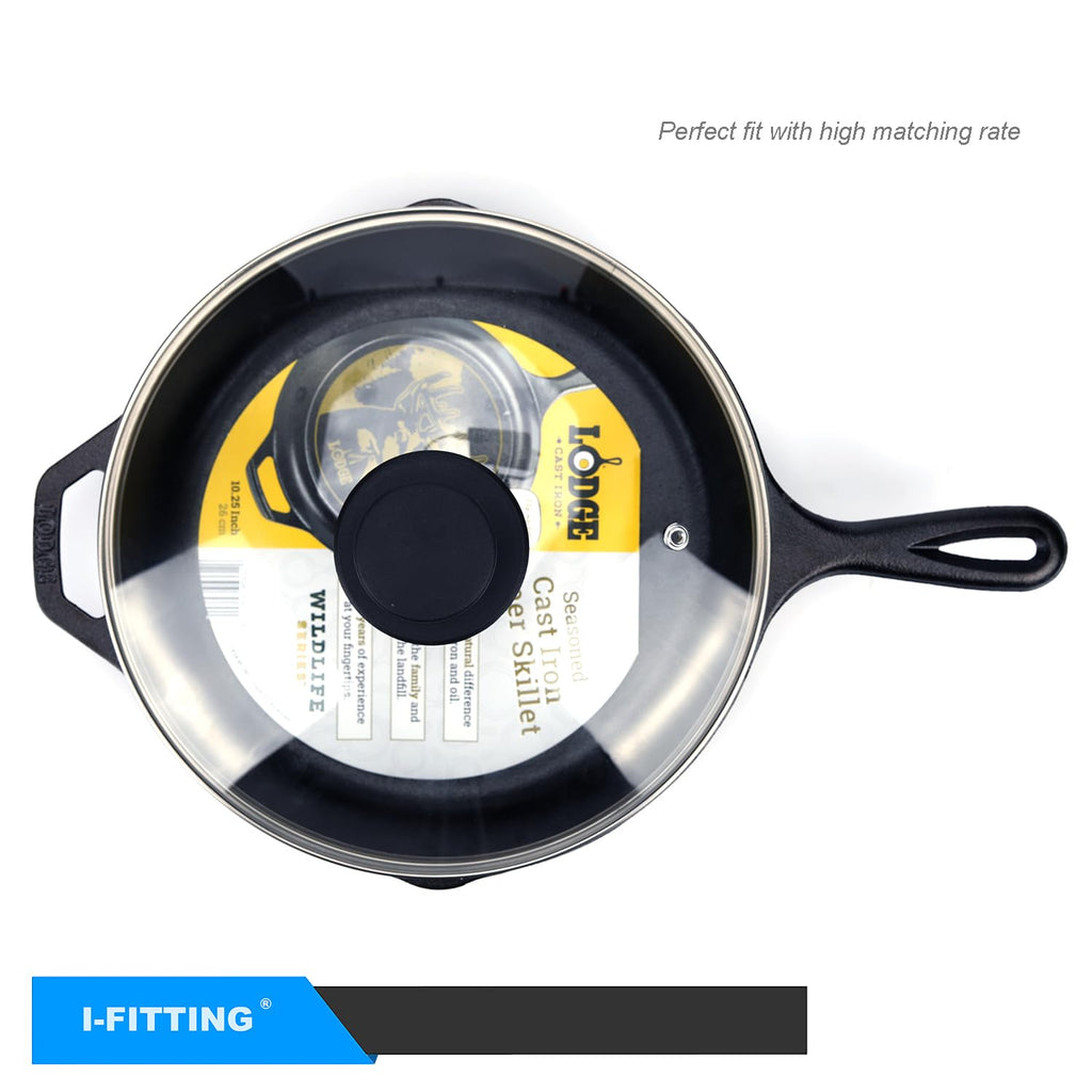 12 Inch Tempered Glass Lid with Steam Vent E273