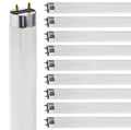24 Inch T8 Fluorescent Tube Light Bulb 17W 3500K Neutral White G13 Bi-Pin Base 2 Foot Linear Lamp Pack of 10 F7907
