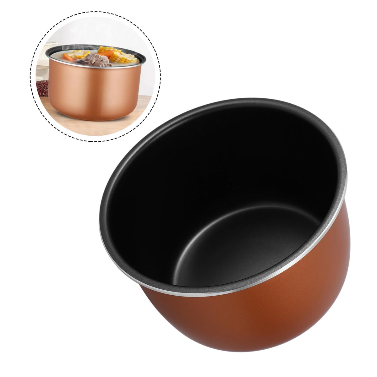 Aluminum Alloy Non-stick 4l Replacement Inner Pot Q3381