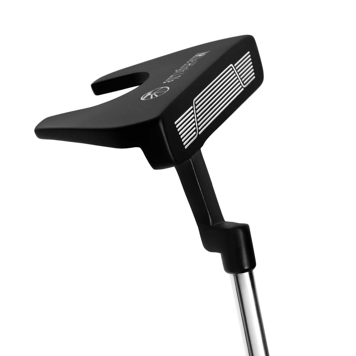 Right-Handed Matte Black Golf Putter with Aim Line & Grip Z1440