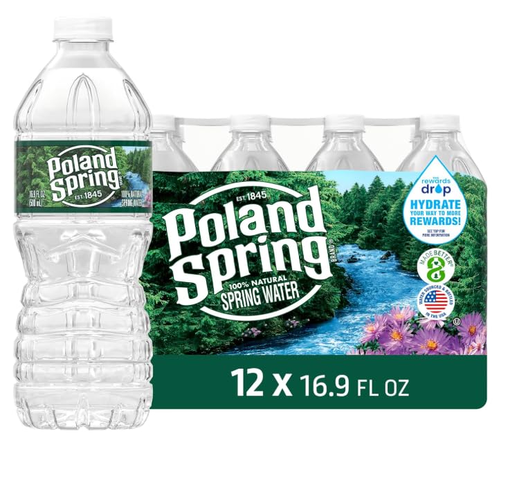 100% Natural Spring Water 16.9 Fl Oz 12 Pack O80635