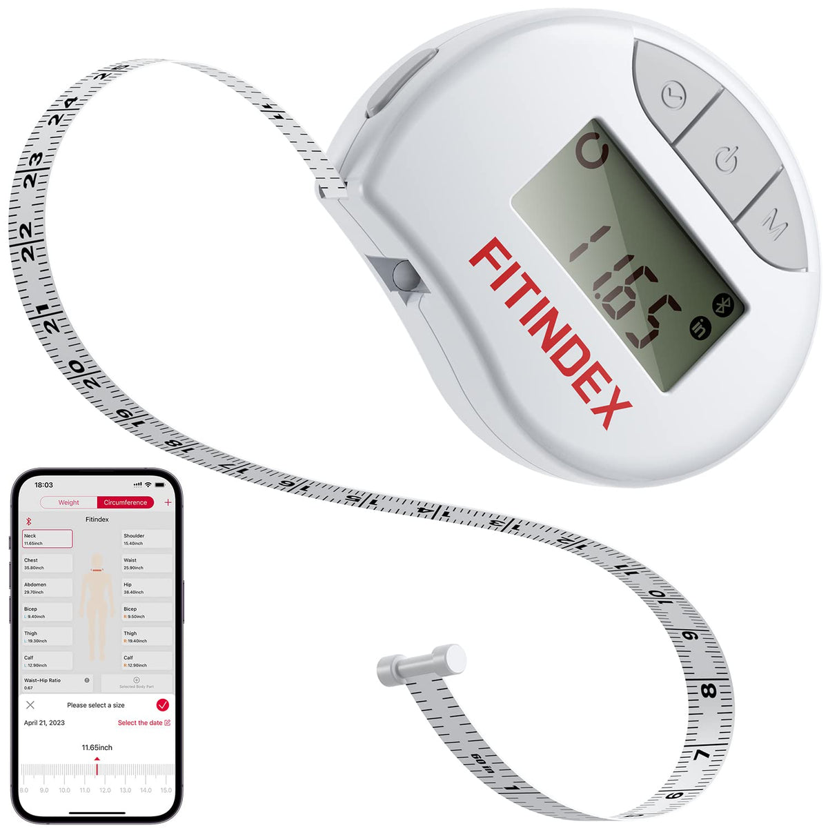 Digital Scale and Body Tape Measure W755996
