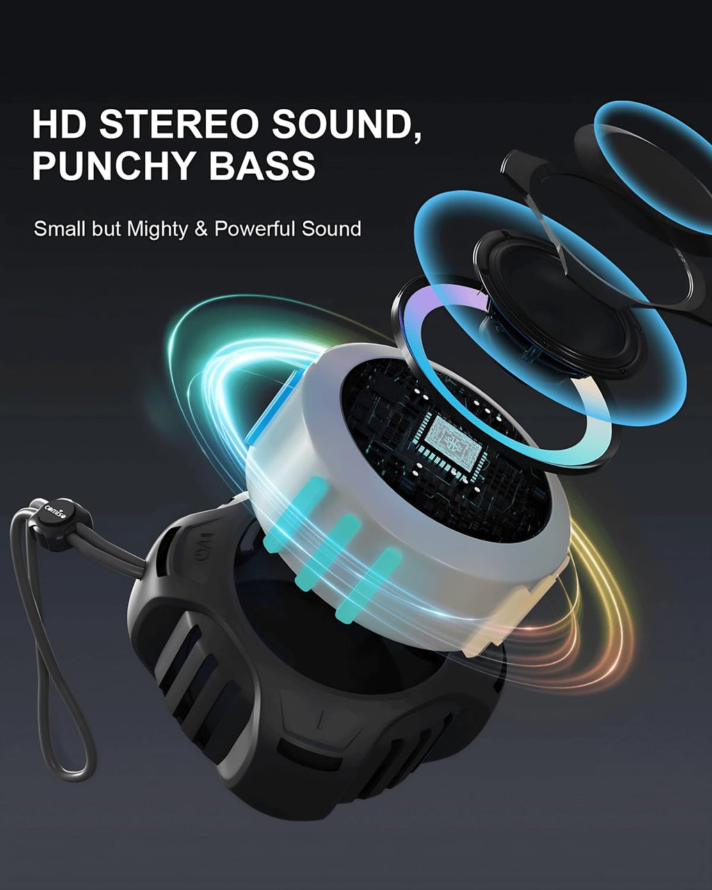 Portable IP67 Waterproof Shower Speaker G7496