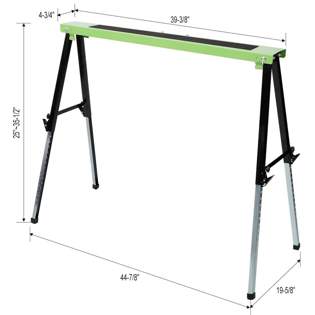 2 Pack Heavy Duty Steel Folding Sawhorse with Carry Handle X466514