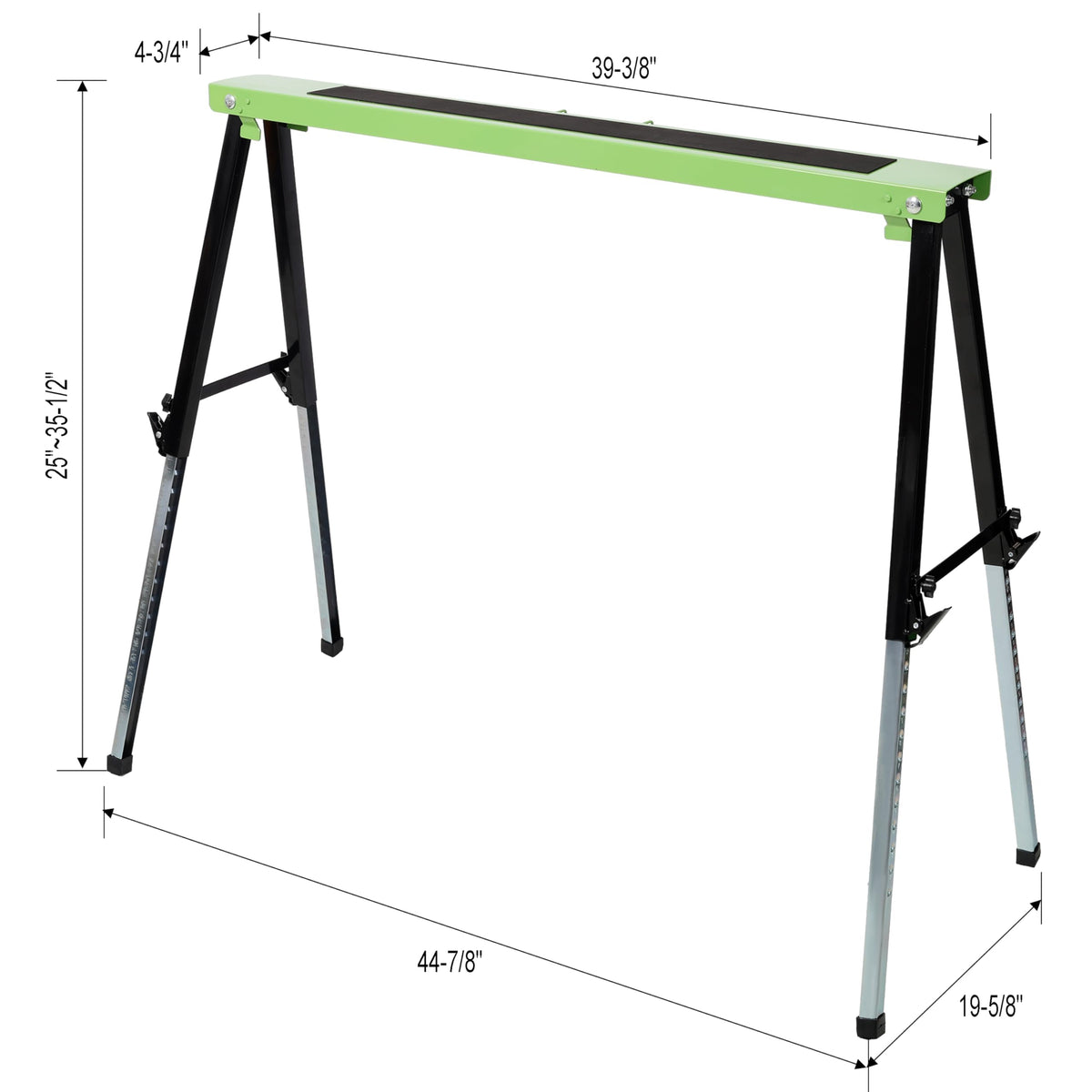 2 Pack Heavy Duty Steel Folding Sawhorse with Carry Handle X466514