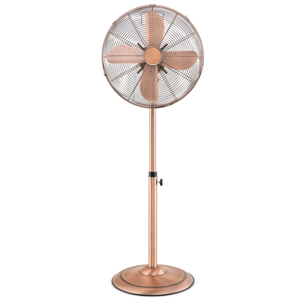 16-Inch Metal Pedestal Fan with Adjustable Height, 3 Speeds, Oscillation I706