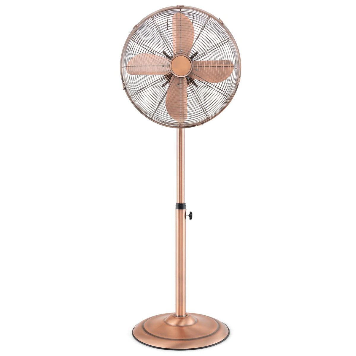 16-Inch Metal Pedestal Fan with Adjustable Height, 3 Speeds, Oscillation I706