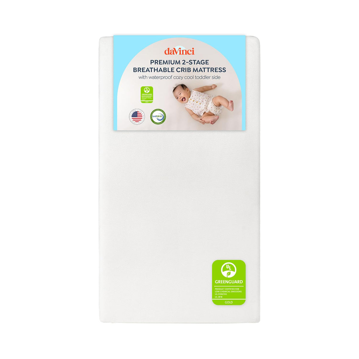 2-Stage Crib & Toddler Mattress with Removable Cover H642237