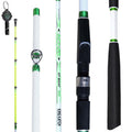 7' Medium Heavy Carbon Graphite Fiberglass Spinning Fishing Rod I140