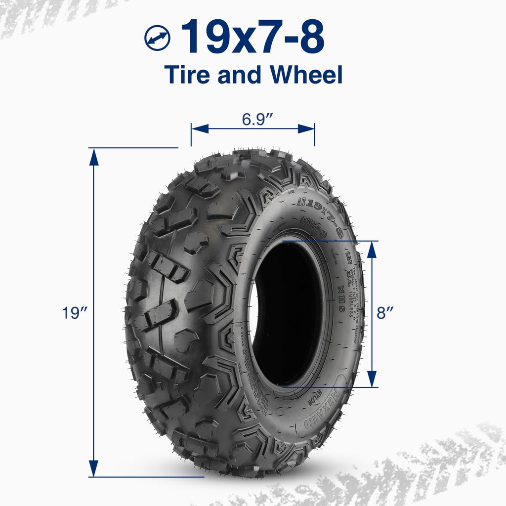 19x7-8 ATV Tires Set of 2 F91235
