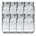 Regular Mouth Pint 16 oz. Mason Jars with Lids and Bands, 8 Count D592