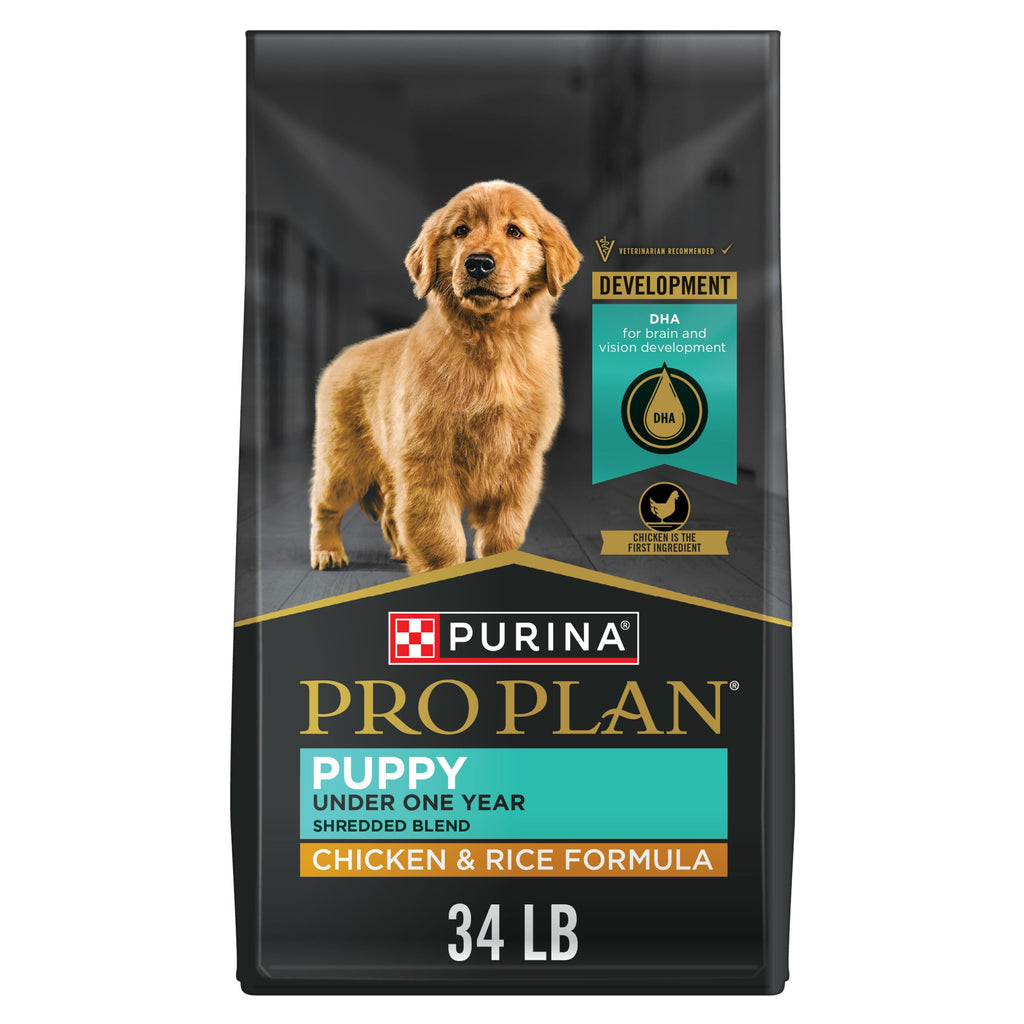 High Protein Shredded Chicken & Rice Puppy Food 34 lb Bag U5084