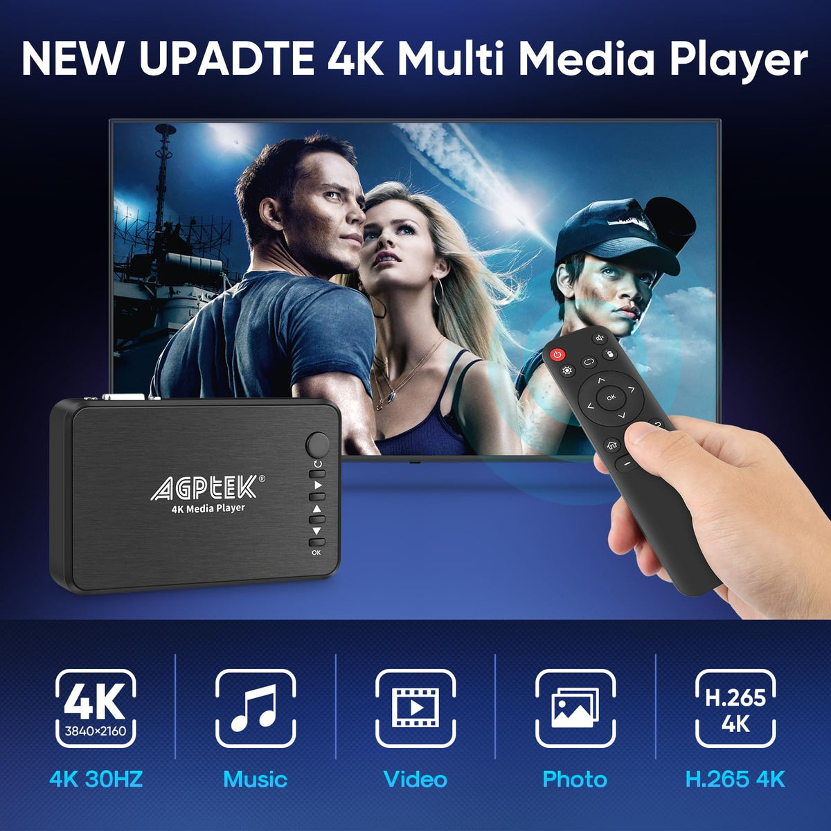 4K HDMI TV Media Player C985