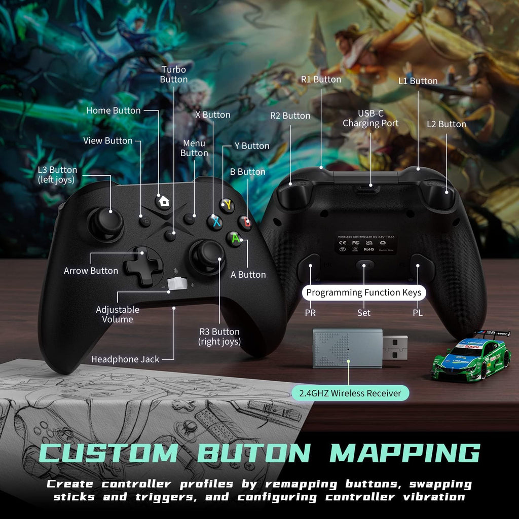 2 Pack Wireless Controllers H170735