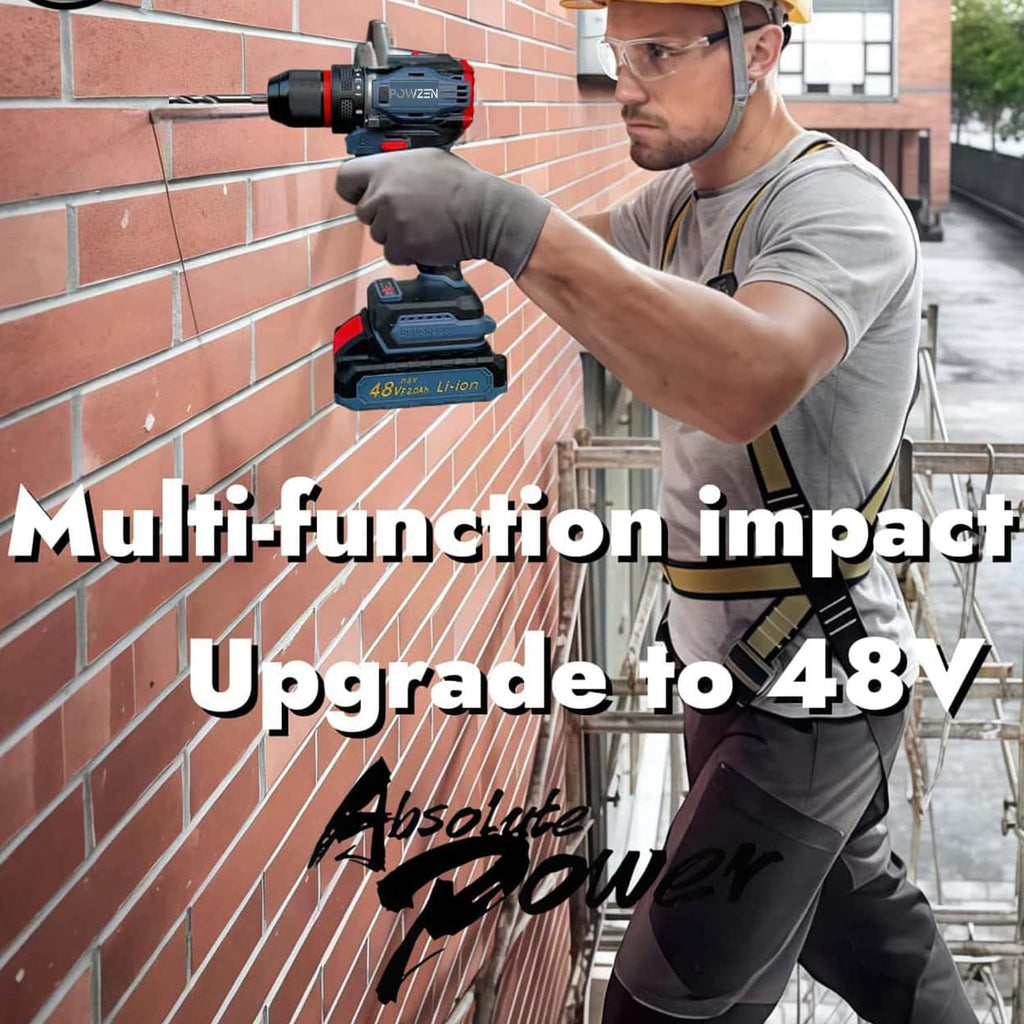 36V Cordless Hammer Drill Impact Driver Set 2.0AH Battery J671324