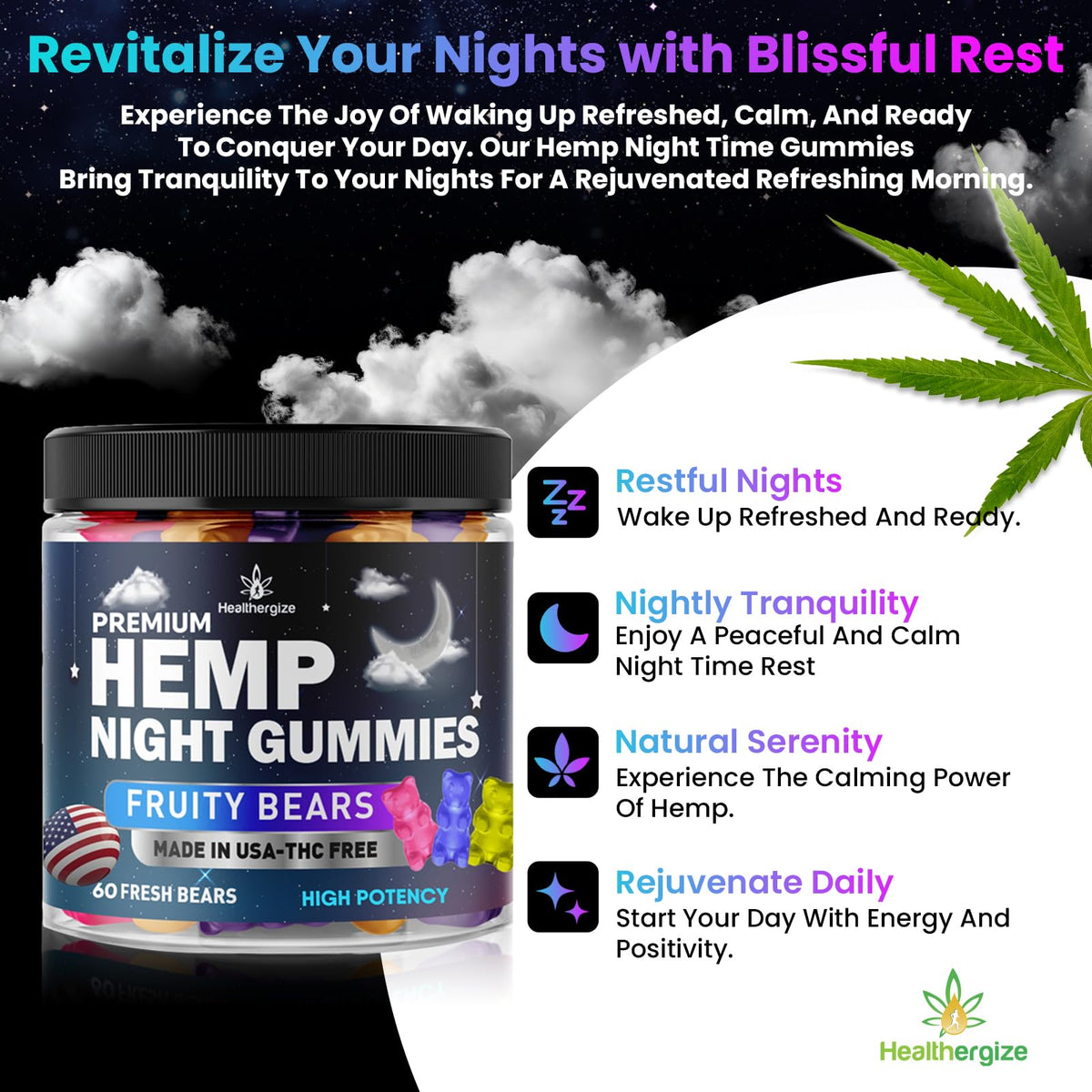 Hemp Gummies 60 Count E749536