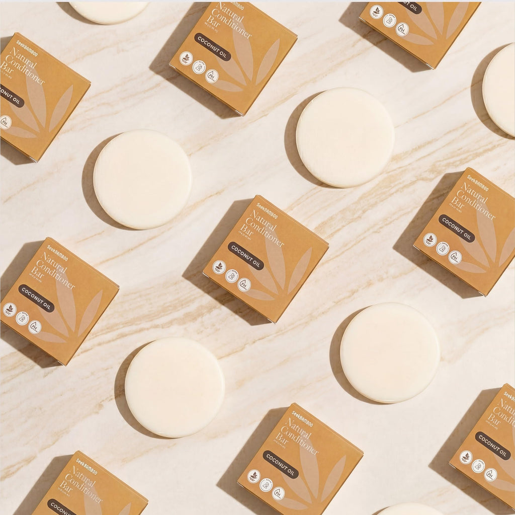Bamboo Coconut Shampoo and Conditioner Bar Set C84550