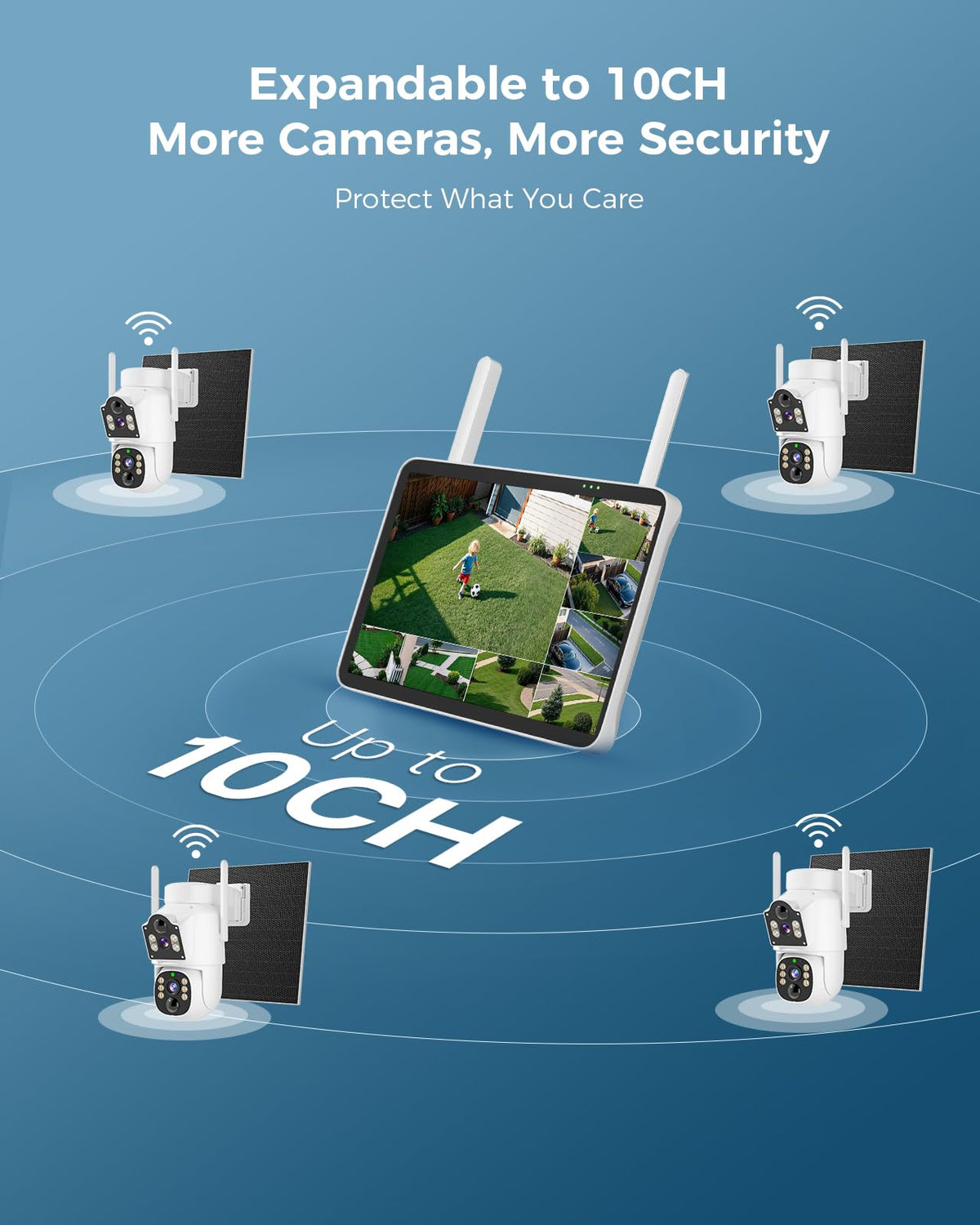 4MP Solar Wireless Outdoor Security Camera R955