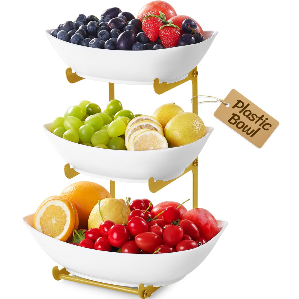 3 Tier Plastic Fruit Bowl V501
