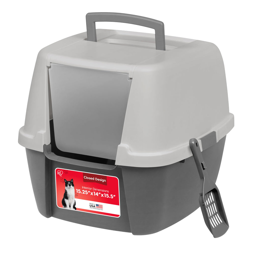 Large Front Door Cat Litter Box Gray F726605