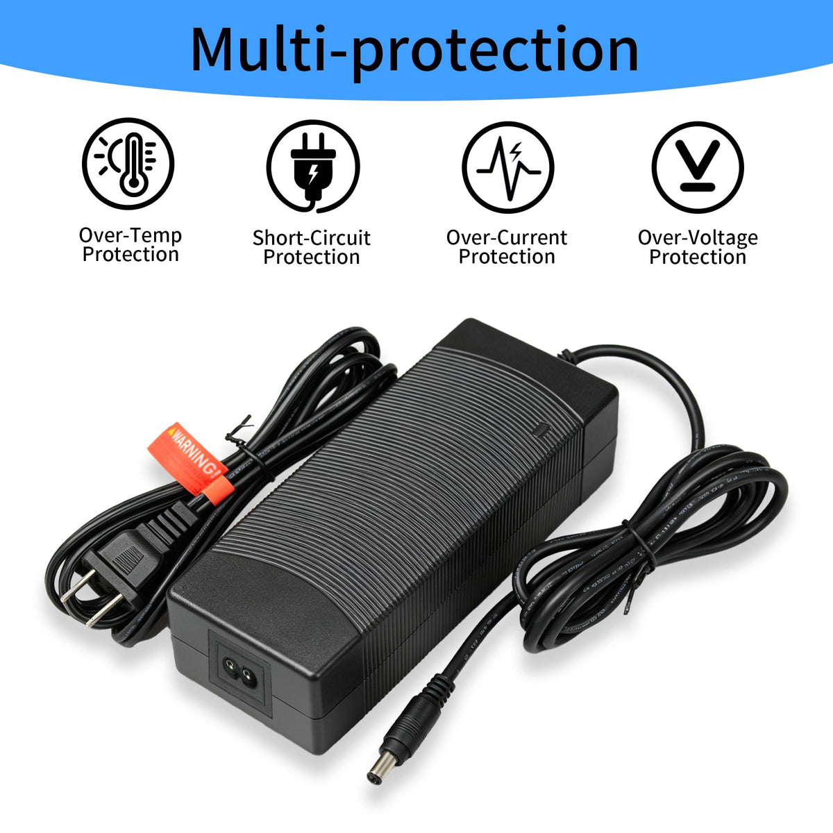 42V 2A Lithium Battery Charger with 3 Connectors M17715