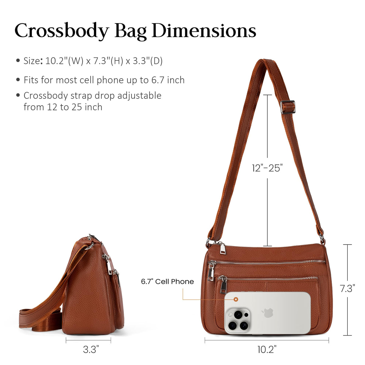 Genuine Leather Crossbody Bags X9786