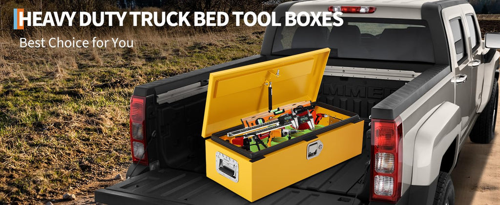 30 Inch Low-Profile Steel Truck Bed Tool Box with Lock & Key C779071
