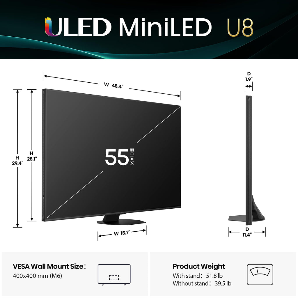 55" Mini-LED 4K UHD Smart Google TV P714