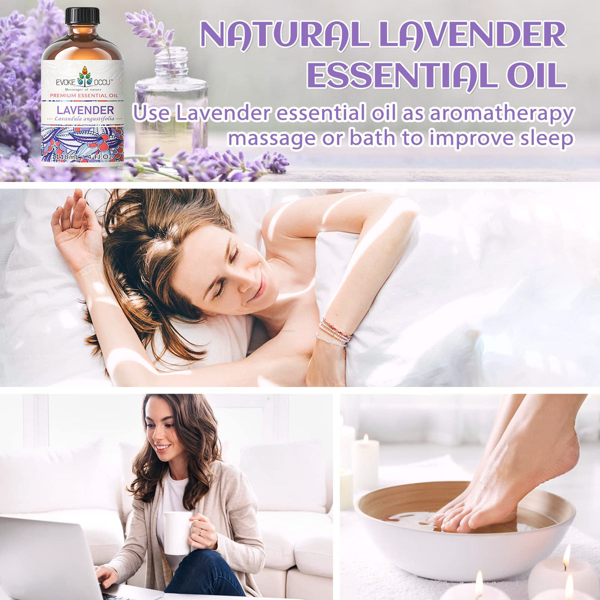 Rosemary Peppermint Lavender Geranium Essential Oil 4 Oz M1423