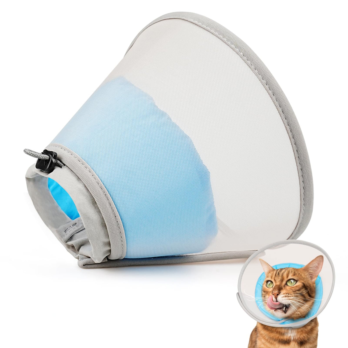 Soft Waterproof Mesh Cat Recovery Cone Collar Q87927