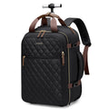 Black Rolling Laptop Backpack with Wheels K44070