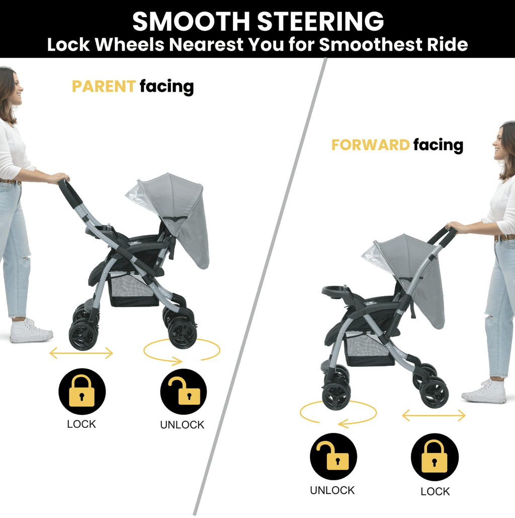 Grey Tweed Stroller A185017
