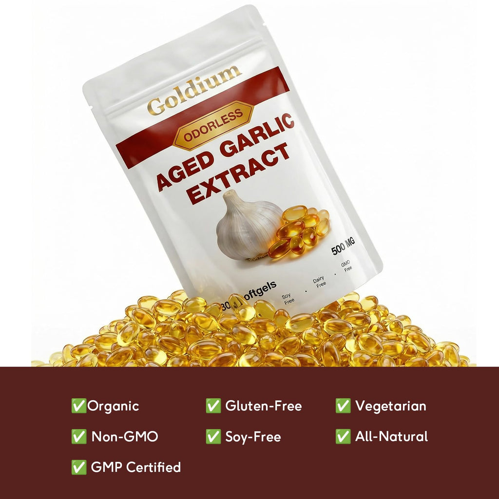 Odorless Aged Garlic Extract 500mg Softgels 300 Count S1543