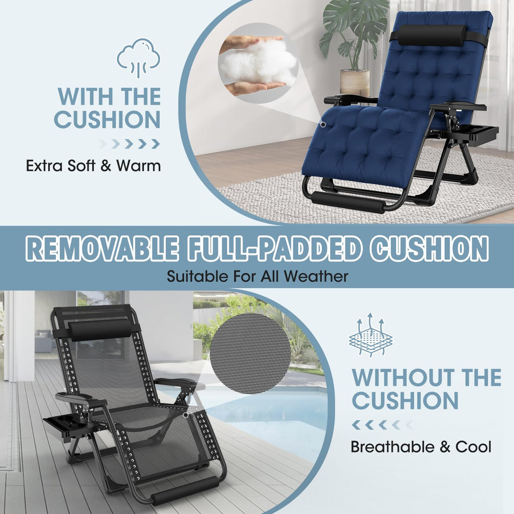 Oversized Zero Gravity Chair with Carry Bag Y651